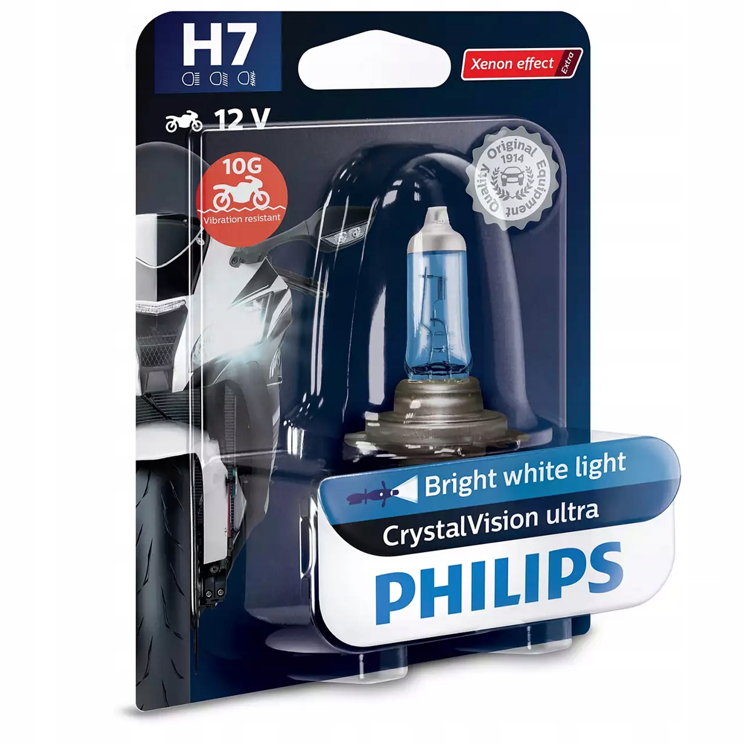ŻARÓWKI Philips White Vision ultra H7 żarówki + w5w 12V 55W PX26D