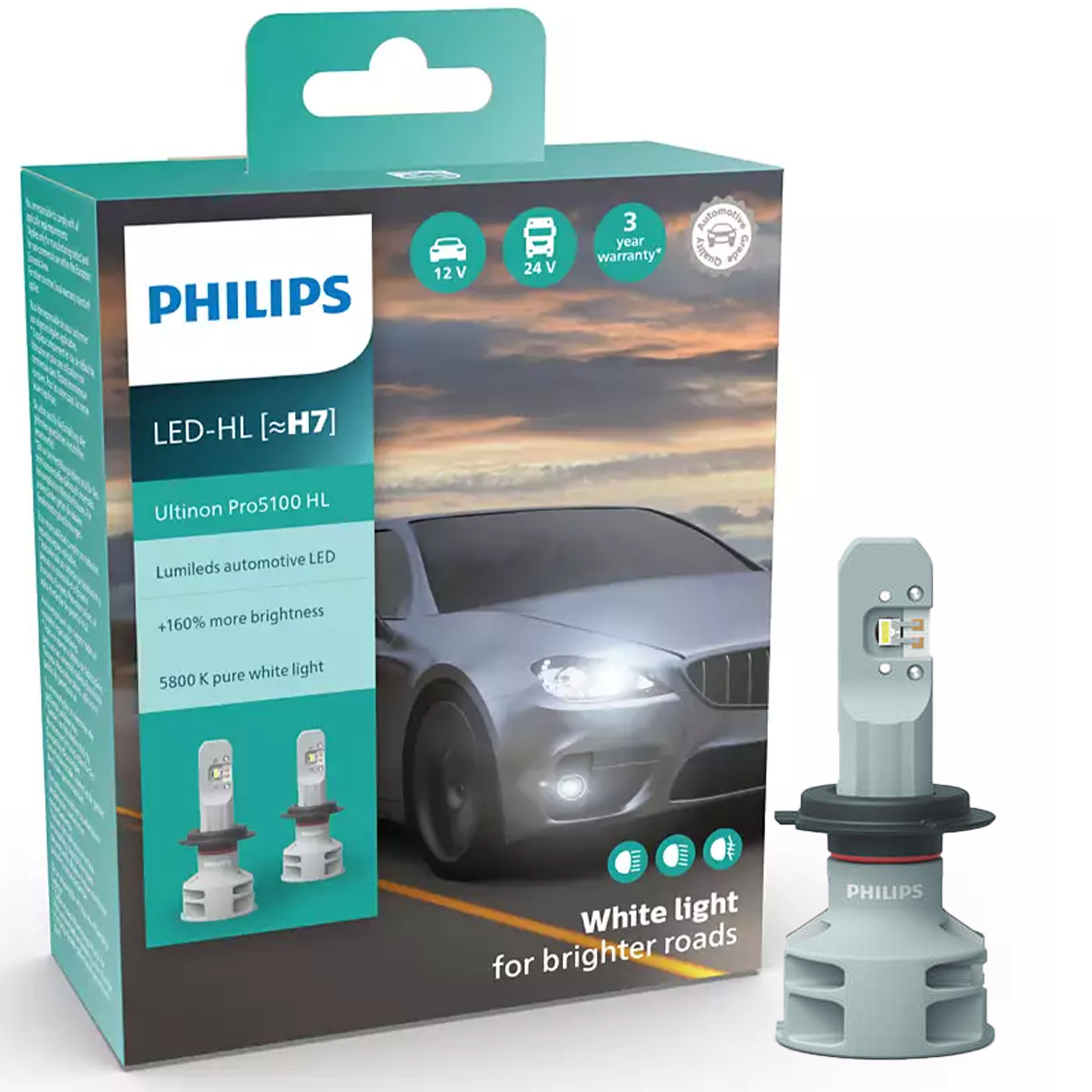 Philips Ultinon Pro5100 LED Żarówka samochodowa H7