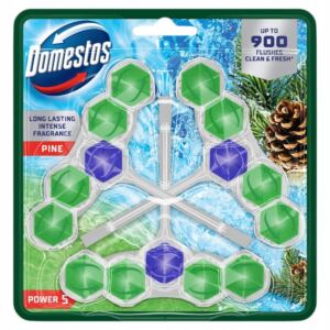 Domestos Kostka toaletowa Power 5 Pine Zawieszka do WC 3x50g